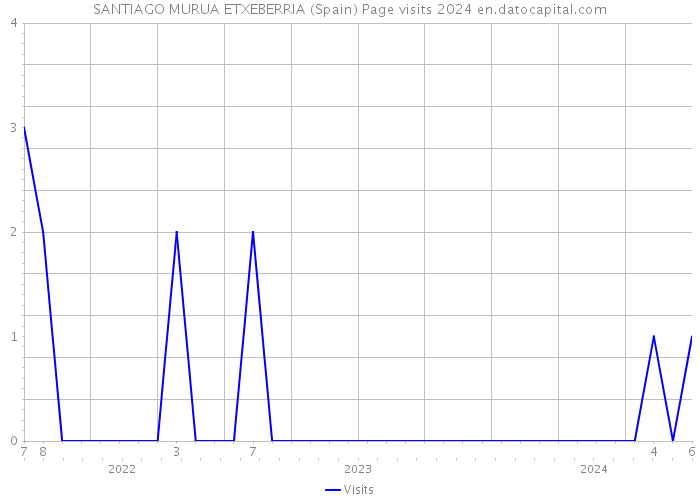 SANTIAGO MURUA ETXEBERRIA (Spain) Page visits 2024 