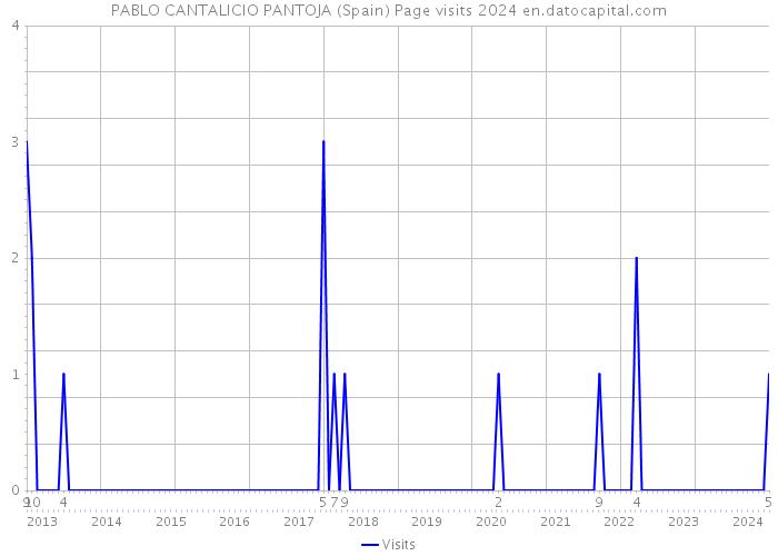 PABLO CANTALICIO PANTOJA (Spain) Page visits 2024 