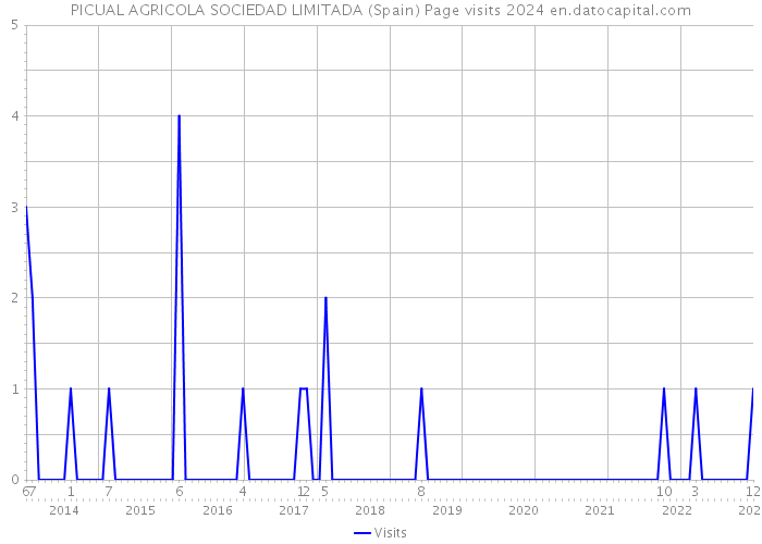 PICUAL AGRICOLA SOCIEDAD LIMITADA (Spain) Page visits 2024 