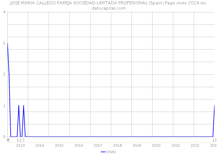 JOSE MARIA GALLEGO PAREJA SOCIEDAD LIMITADA PROFESIONAL (Spain) Page visits 2024 