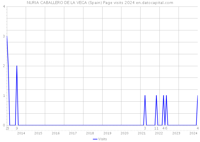 NURIA CABALLERO DE LA VEGA (Spain) Page visits 2024 