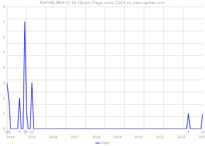 RAFAEL BRAVO SA (Spain) Page visits 2024 