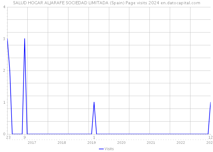 SALUD HOGAR ALJARAFE SOCIEDAD LIMITADA (Spain) Page visits 2024 