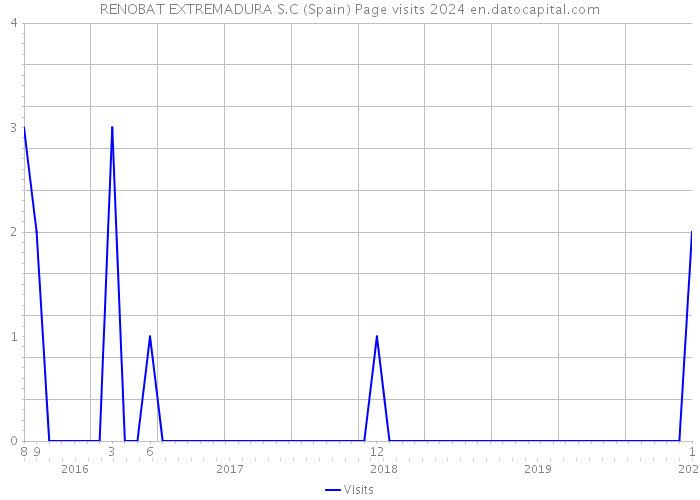 RENOBAT EXTREMADURA S.C (Spain) Page visits 2024 