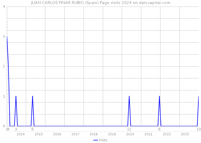 JUAN CARLOS PINAR RUBIO (Spain) Page visits 2024 