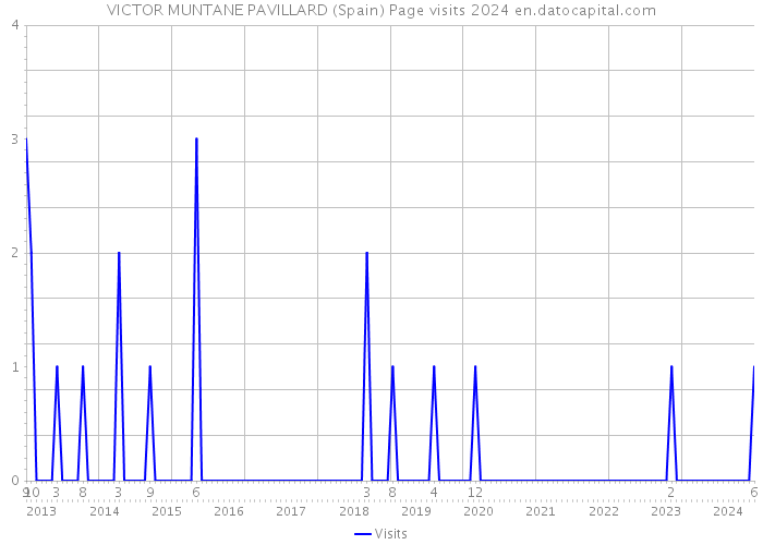 VICTOR MUNTANE PAVILLARD (Spain) Page visits 2024 
