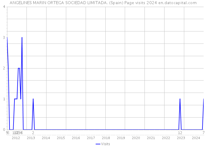 ANGELINES MARIN ORTEGA SOCIEDAD LIMITADA. (Spain) Page visits 2024 