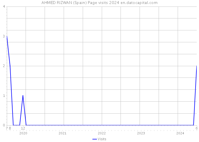AHMED RIZWAN (Spain) Page visits 2024 