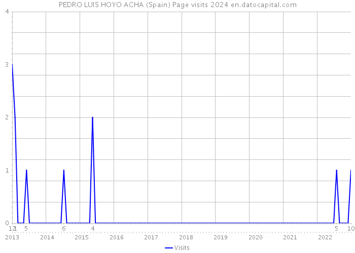 PEDRO LUIS HOYO ACHA (Spain) Page visits 2024 