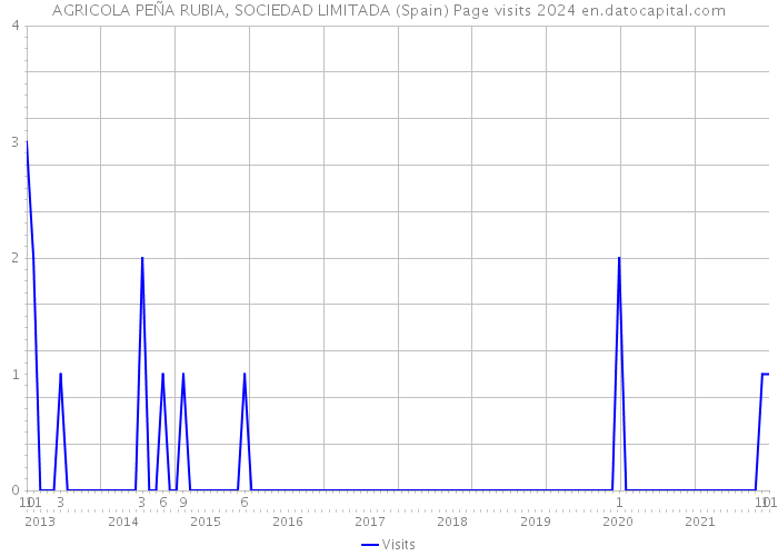 AGRICOLA PEÑA RUBIA, SOCIEDAD LIMITADA (Spain) Page visits 2024 