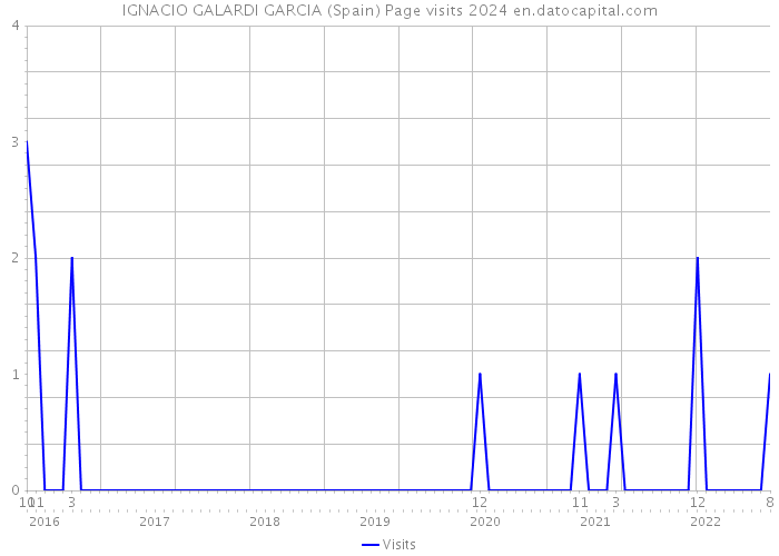 IGNACIO GALARDI GARCIA (Spain) Page visits 2024 