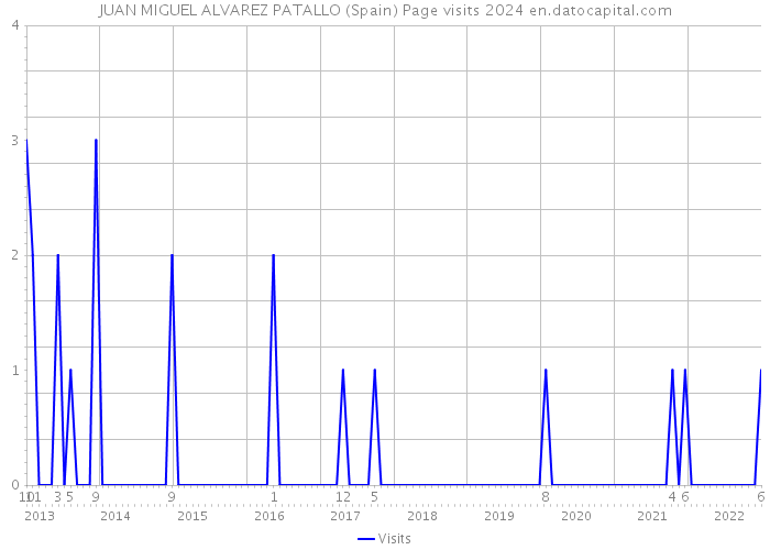 JUAN MIGUEL ALVAREZ PATALLO (Spain) Page visits 2024 
