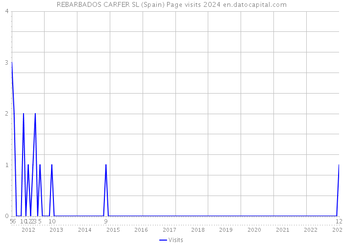 REBARBADOS CARFER SL (Spain) Page visits 2024 