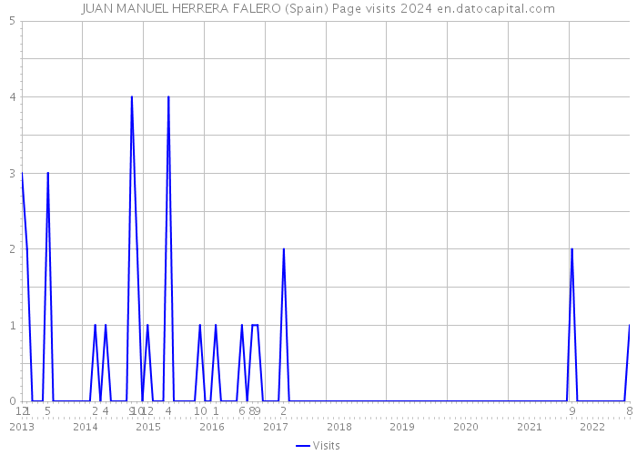 JUAN MANUEL HERRERA FALERO (Spain) Page visits 2024 