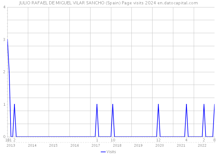 JULIO RAFAEL DE MIGUEL VILAR SANCHO (Spain) Page visits 2024 