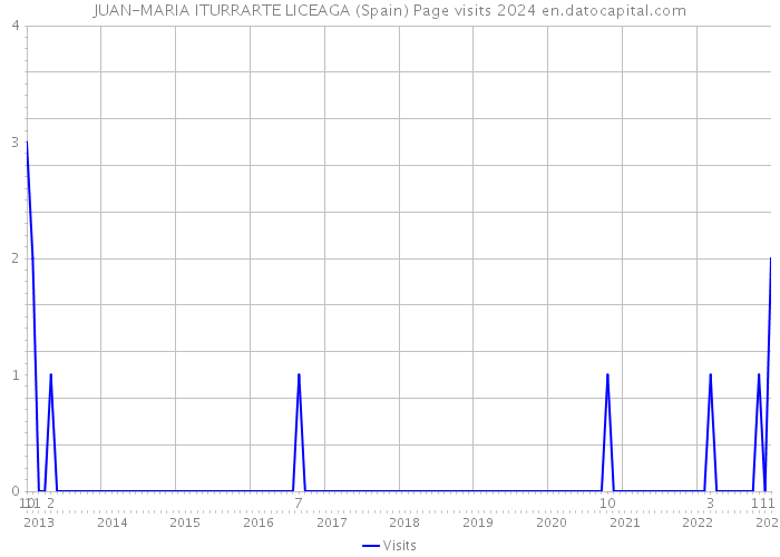 JUAN-MARIA ITURRARTE LICEAGA (Spain) Page visits 2024 