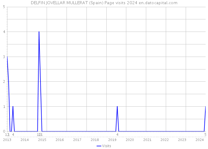 DELFIN JOVELLAR MULLERAT (Spain) Page visits 2024 