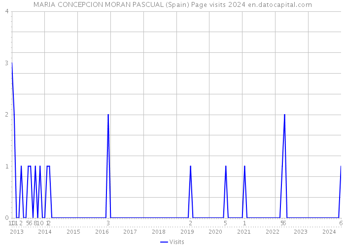 MARIA CONCEPCION MORAN PASCUAL (Spain) Page visits 2024 