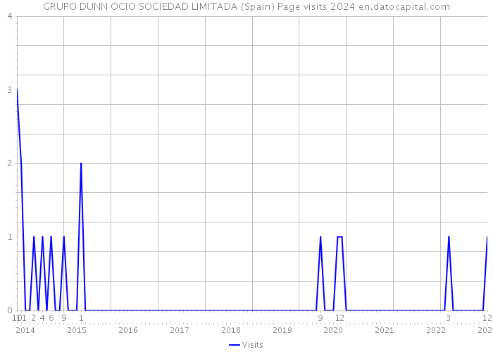 GRUPO DUNN OCIO SOCIEDAD LIMITADA (Spain) Page visits 2024 