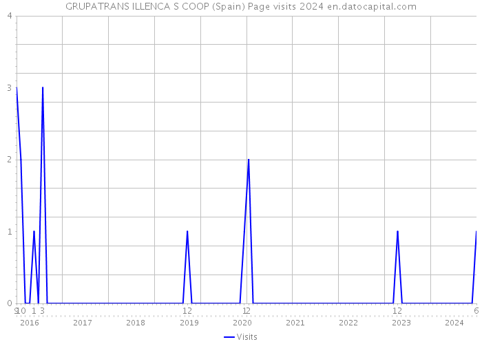 GRUPATRANS ILLENCA S COOP (Spain) Page visits 2024 