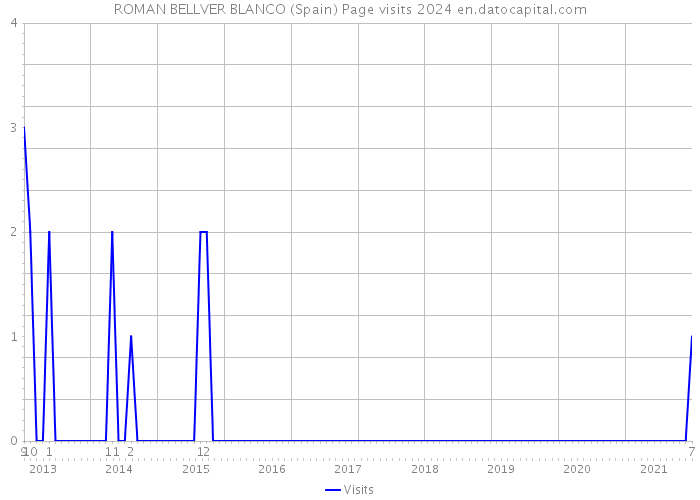 ROMAN BELLVER BLANCO (Spain) Page visits 2024 