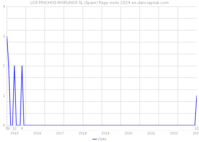 LOS PINCHOS MORUNOS SL (Spain) Page visits 2024 