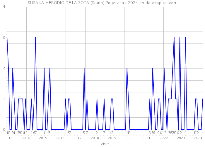 SUSANA MERODIO DE LA SOTA (Spain) Page visits 2024 