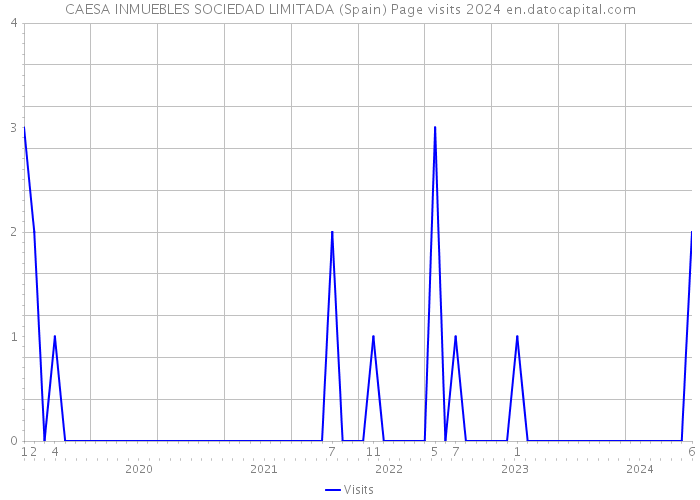 CAESA INMUEBLES SOCIEDAD LIMITADA (Spain) Page visits 2024 
