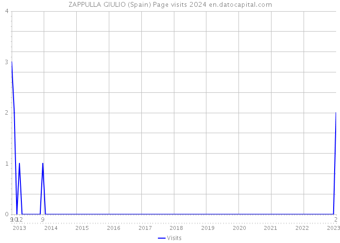 ZAPPULLA GIULIO (Spain) Page visits 2024 