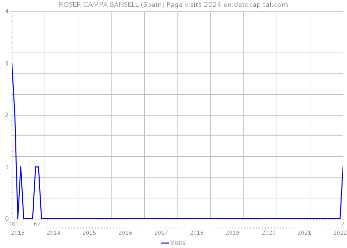 ROSER CAMPA BANSELL (Spain) Page visits 2024 