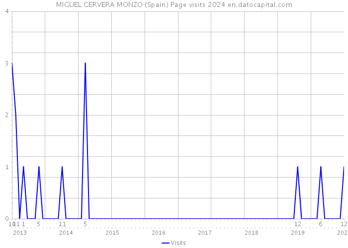 MIGUEL CERVERA MONZO (Spain) Page visits 2024 