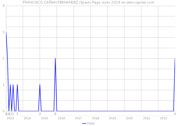 FRANCISCO GAÑAN FERNANDEZ (Spain) Page visits 2024 