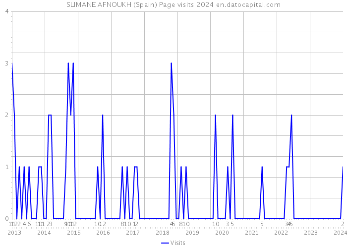 SLIMANE AFNOUKH (Spain) Page visits 2024 