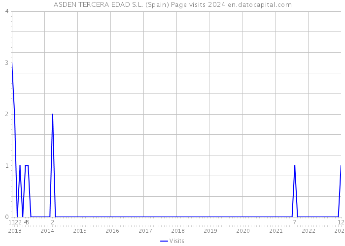 ASDEN TERCERA EDAD S.L. (Spain) Page visits 2024 
