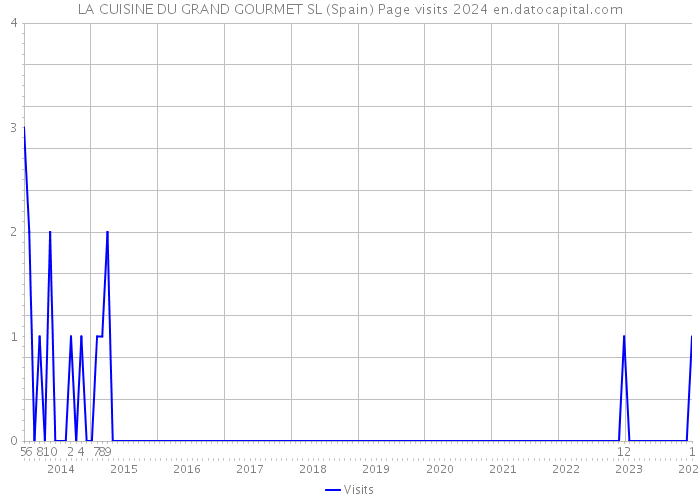 LA CUISINE DU GRAND GOURMET SL (Spain) Page visits 2024 