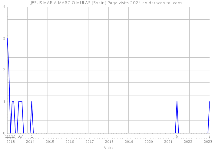 JESUS MARIA MARCIO MULAS (Spain) Page visits 2024 