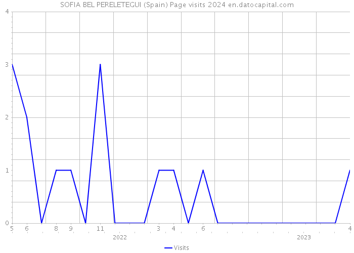 SOFIA BEL PERELETEGUI (Spain) Page visits 2024 