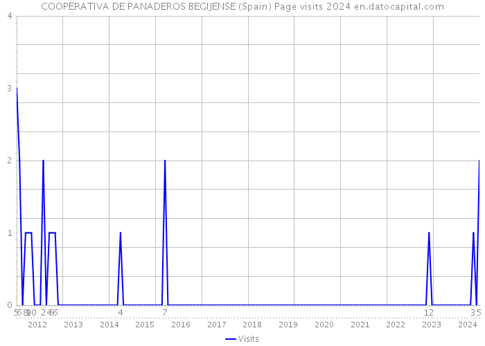 COOPERATIVA DE PANADEROS BEGIJENSE (Spain) Page visits 2024 