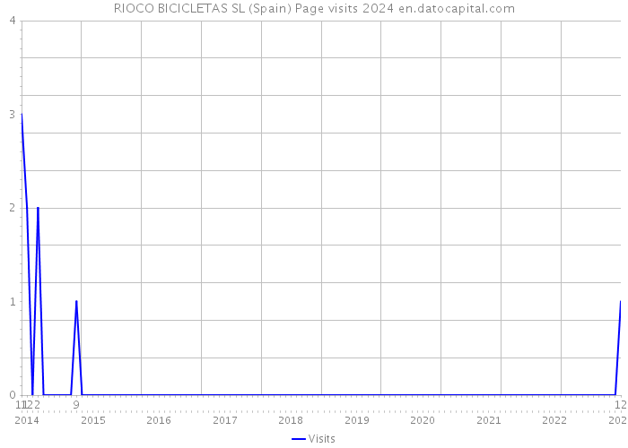 RIOCO BICICLETAS SL (Spain) Page visits 2024 