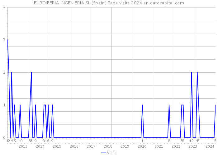 EUROIBERIA INGENIERIA SL (Spain) Page visits 2024 
