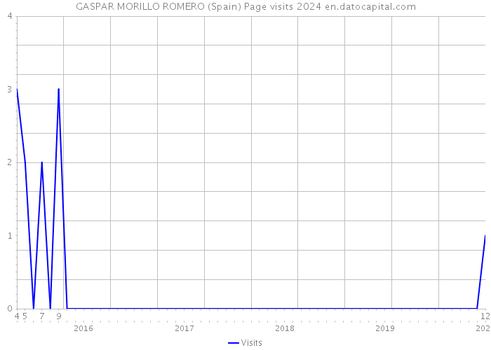 GASPAR MORILLO ROMERO (Spain) Page visits 2024 