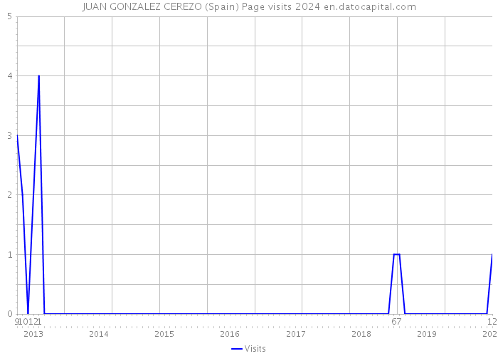 JUAN GONZALEZ CEREZO (Spain) Page visits 2024 