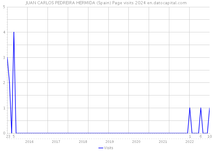 JUAN CARLOS PEDREIRA HERMIDA (Spain) Page visits 2024 