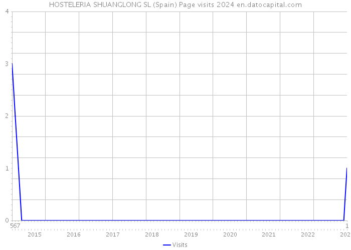 HOSTELERIA SHUANGLONG SL (Spain) Page visits 2024 