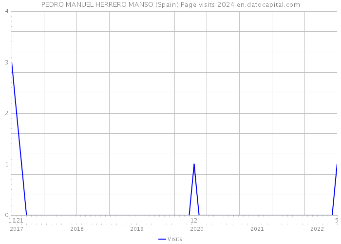 PEDRO MANUEL HERRERO MANSO (Spain) Page visits 2024 
