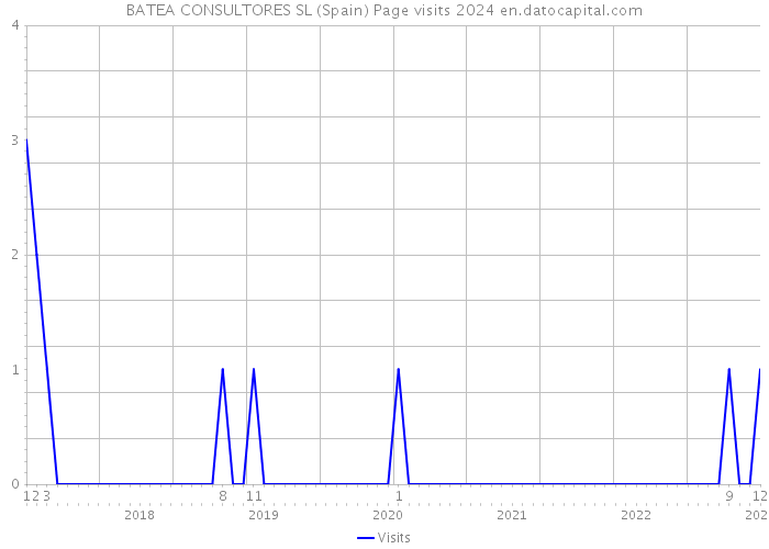 BATEA CONSULTORES SL (Spain) Page visits 2024 