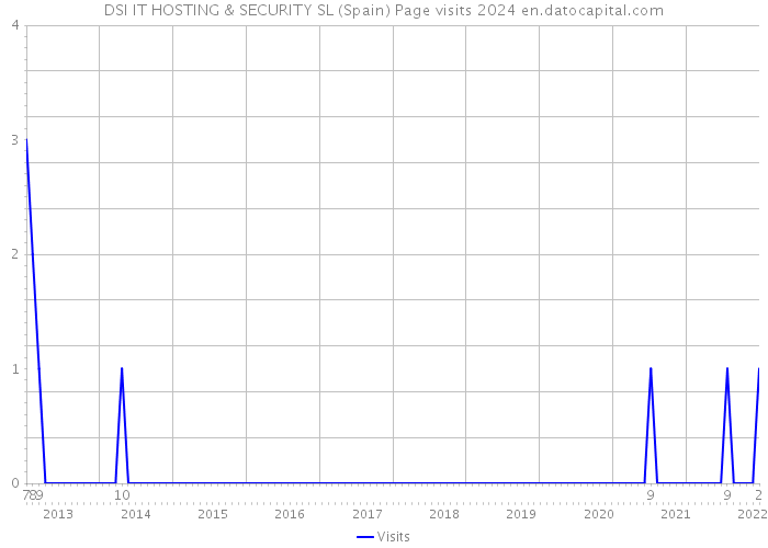 DSI IT HOSTING & SECURITY SL (Spain) Page visits 2024 