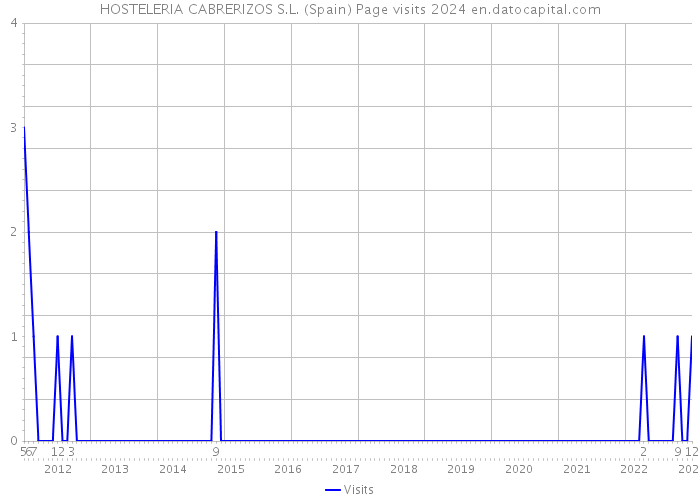 HOSTELERIA CABRERIZOS S.L. (Spain) Page visits 2024 