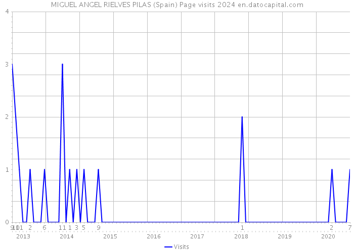 MIGUEL ANGEL RIELVES PILAS (Spain) Page visits 2024 