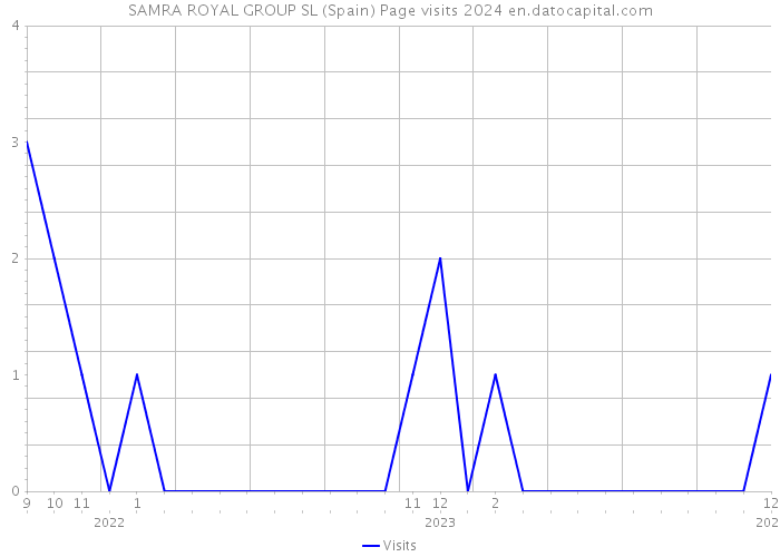 SAMRA ROYAL GROUP SL (Spain) Page visits 2024 